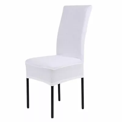 $6.99 • Buy 1/4/6/8/10X Stretch Dining Chair Cover Removable Slipcover Washable Banquet Even
