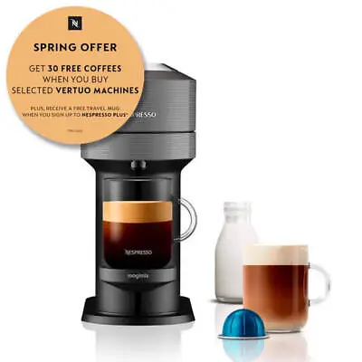 Magimix Nespresso Vertuo Next Dark Grey With FREE Gift • £148.95