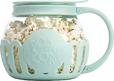 Micro-Pop Microwave Popcorn Popper 3-In-1 Lid Measures Kernels And Melts Butter • $19.07