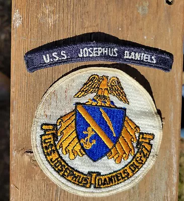 Vintage US Navy Patch USS Josephus Daniels & Tab Arc 4  • $21.99