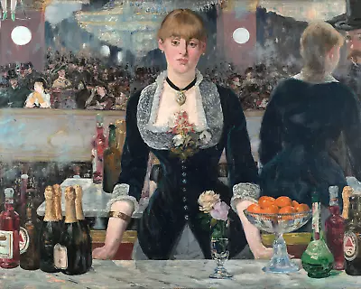 A Bar At The Folies-Bergère By Edouard Manet 8 X10  Art Print 8x10 Reproduction • $12.99