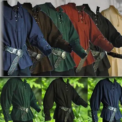 Medieval Renaissance Tunic Top Shirt Norseman Men Cosplay Costume • $19.95