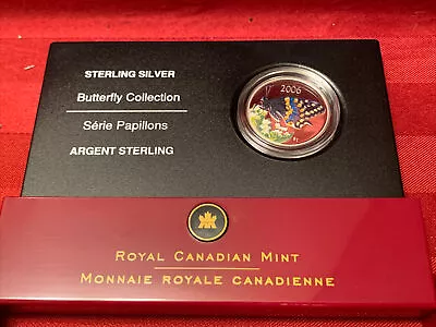 $24.99 • Buy 2006 CANADA 50-cent Short Tailed Swallowtail .925 PROOF Butterfly Colorized Coin