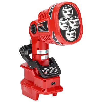 22W Portable LED Lamp Work Light Flashlight For Milwaukee M18 18V Li-Ion Battery • £51.47