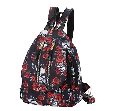 £17.99 • Buy Grab Handle Small Unisex Printed Backpack Bag Gym Travel Shoulder Handbag B3
