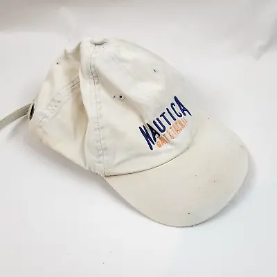 Nautica Hat Mens Adjustable One Size Bait Tackle Fishing Vintage Strapback Dad • $9.93