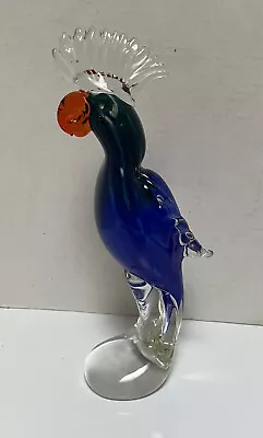 Murano Art Glass Parrot Bird Figurine Statue • $39.99