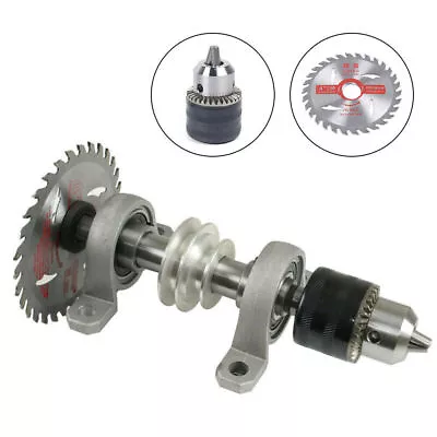 Spindle Chuck Bearing Seat Pulley Bench Saw Drill DIY Rotary Lathe Chuck 20mm • $22.80