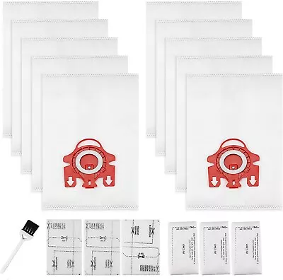 Miele FJM Vacuum Bags 3D AirClean 10 Bags & 3 Motor Protection/ Airclen Filters • $19.99