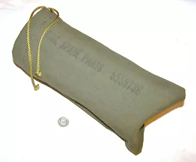 Vintage Military Nos Vietnam Era 1966 Spare Parts Bag Heavy Duck 9-3/8  X 5-3/8  • $10.46