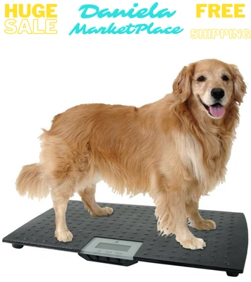 $105.75 • Buy Large Digital Pet Scale Veterinary Animal Weight Pet Dog Cat, Black NEW