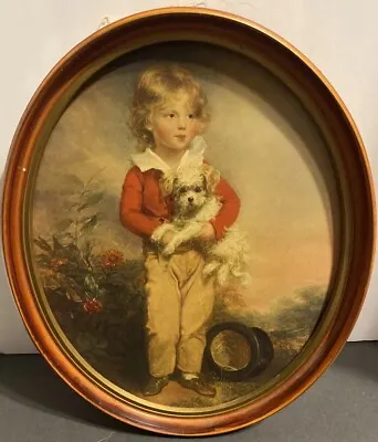 VTG Master Simpson A.W.Davis English 1763-1822 Oval Wooden Frame Art Tag On Back • $10.53