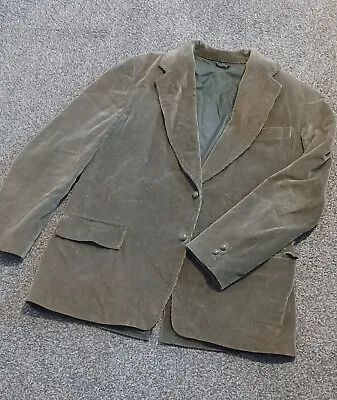 Kmart Vintage Mens Large Corduroy Green Blazer Jacket Made In Japan • $33.70