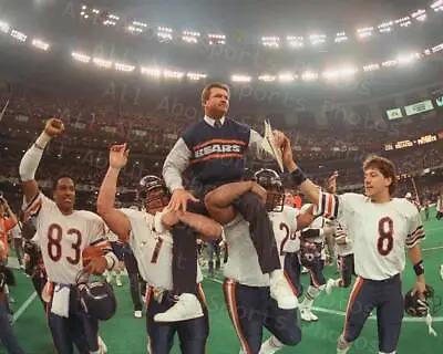 1985 Chicago Bears Hoist Mike Ditka Super Bowl 20 Victory Photo Print Poster • $32.99
