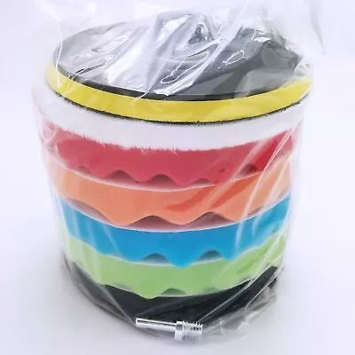 7 PCS 7 Inch Polishing Waxing Pad Sponge Buff Buffing Kit Set For Car Polisher • $12.98