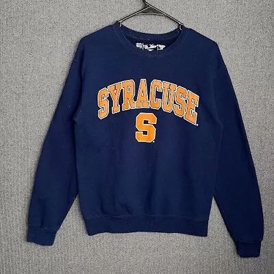 The Victory Sweatshirt Adult Small Blue Navy SYRACUSE UNIVERSITY Graphic Print  • $24.99