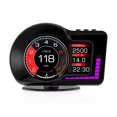 Car Head Up Display GPS Speed Meter Power HUD OBD Gauges Auto Interior Parts  • $62