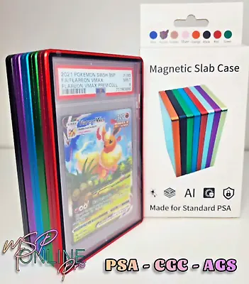 PSA Hard Magnetic Slab Case For Graded Cards Guard Protector Bumper CGC CSG AGS • $29.99