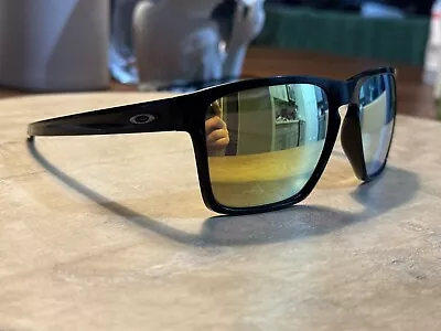 Oakley Silver XL Black Iridium Frame Gold Polished Lens Sunglasses #181 • $70