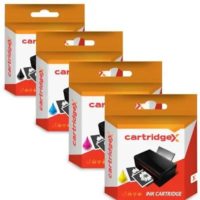 4 Ink Cartridge Set Compatible With Lexmark Interact S602 S605 Genesis 100XL • £12.12