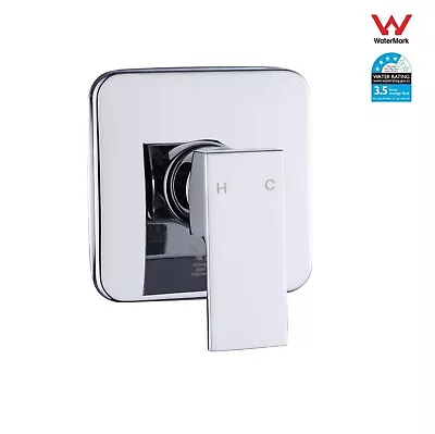 Bathroom Wall Basin Sink Shower Mixer Tap Faucet Square Chrome Bath Spout WELS • $58.50