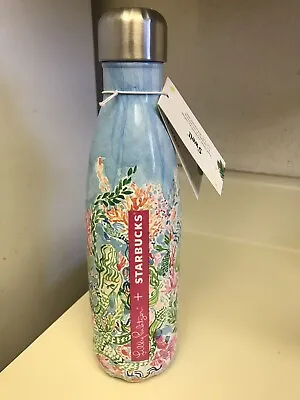 NWT Lilly Pulitzer Starbucks S'Well Water Bottle Floral • £72.31
