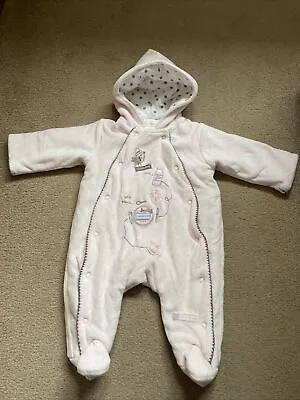 Mamas And Papas Newborn Baby Girl Pink Pram Suit / Snow Suit • £7.50