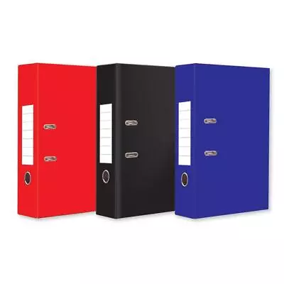 (Pack Of 5) A4 Lever Arch Files 2 Rings 75mm Spine Arch Folder Foolscap Binder • £15.99