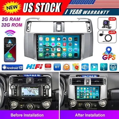 Carplay For Toyota 4 Runner 2009-2019 Android 13 Wifi Car Stereo Radio Gps Navi • $150.29