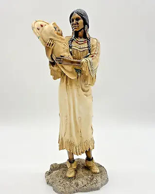 Native American Indian Statue Figurine Leonardo Collection Bright Star 2004  L13 • £16