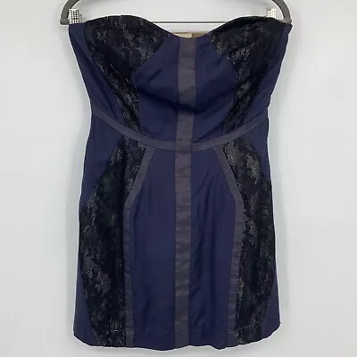 Staring At Stars Dress 4 Strapless Fit And Flare Mini Side Zip Mesh Panels  • $20.30