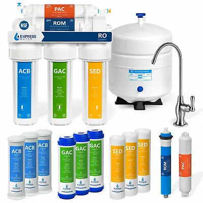 5 Stage Home Drinking Reverse Osmosis System PLUS Extra 7 Express Water Filters • $169.99