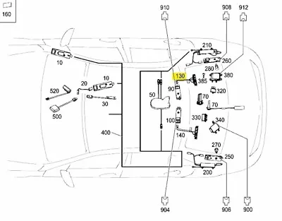 A2048270548 Mercedes W204 Contact Carrier Right Genuine New • £39.60