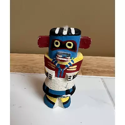 Vintage Route 66 Native American Wood Painted Hopi Kachina Doll Warrior • $12