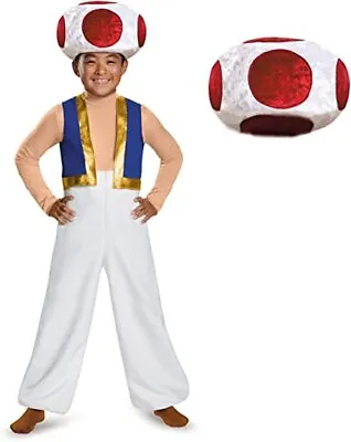 Licenced Deluxe Kids Nintendo Super Mario Bros Toad Fancy Dress Costume • £34.99