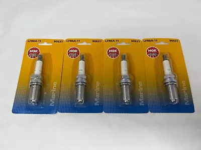 Set Of 4 NGK Marine Spark Plugs LFR6A-11 Stock # 90537 Fast Free Shipping! • $45.99