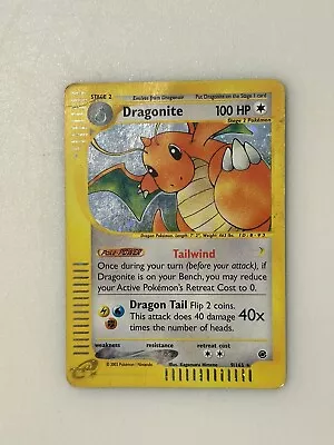 2002 Pokémon Expedition DRAGONITE 9/165 Holo Rare Card E Reader Expedition • $29.99