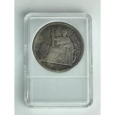 French Indo China Coin 1 Piastre 1902-A * 90% SILVER * • $99