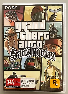 Grand Theft Auto: San Andreas PC DVD-Rom Game With Manual And Map VGC • $18.90