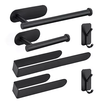 Adhesive Bathroom Accessories Set 6 Piece Bathroom Hardware Set Towel Racks F... • $45.45