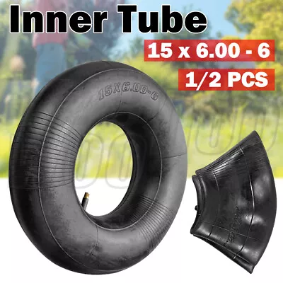 Inner Tube 15x6.00-6 NHS Straight Valve Lawn Mower Trolley Golf Cart ATV Tire • $13.99