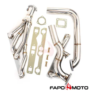 FAPO Single Turbo Headers For Chevy Nova Camaro Chevelle Caprice Small Block V8 • $259.99