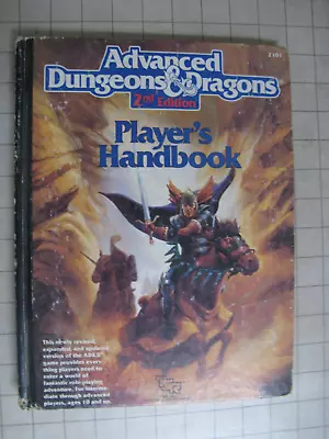 PLAYER'S HANDBOOK 2E Phb AD&D D&D Advanced Dungeons & Dragons Tsr • $25.99