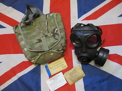 1988 AVON BRiTiSH Army Sas ISSUE Respirator Gas Mask S10 SIZE 3 MEDIUM & POUCH • £139.99