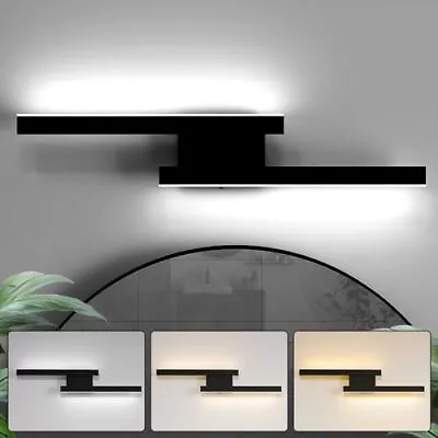 Modern Bathroom Vanity Light Dimmable 3CCT Black Bathroom Light Fixtures 24... • $71.55