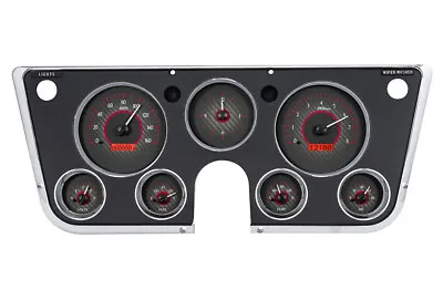 IN STOCK!! 1967- 72 Chevy/ GMC Pickup C10 VHX Gauges VHX-67C-PA-C-R CARBON/RED • $945.25