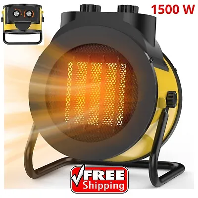 $46.99 • Buy 1500W Electric Space Heater Garage Forced Air Fan Portable Utility Home Shop
