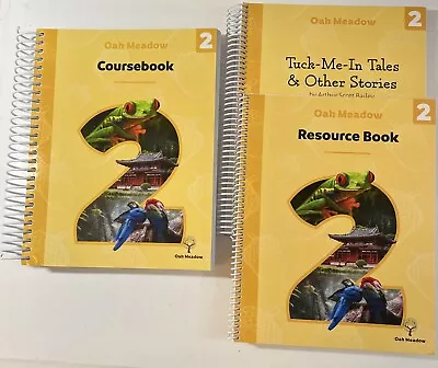 Oak Meadow Grade 2 (2018) Coursebook Resource Book & Tuck-me-tales • $300