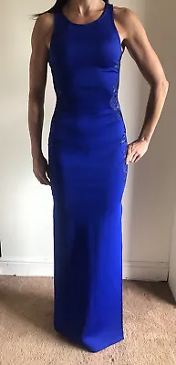 £39.99 • Buy Lipsy Cobalt Blue Bodycon Floor Length Evening Dress Size 8 New Prom 😍