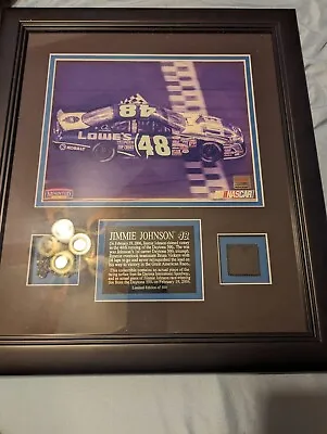 Jimmie Johnson Mounted Memories Race Win Track/tire 109/500 Plaque Daytona • $199.99